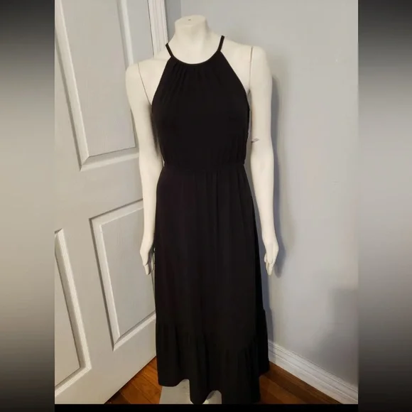 old navy black midi dress Dress Casual Midi By Old Navy In Black, Size: Xxl – Clothes Mentor  Fayetteville NC #199 main image 0